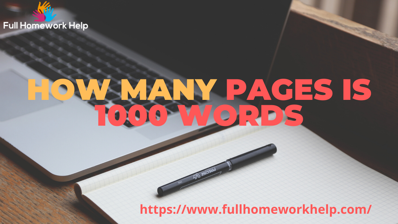 How many Pages is 1000 words
